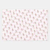 Aangepaste Naam Initiaal Kerstcadeau Inpakpapier Vel (Voorkant)