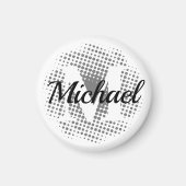 Aangepaste naam initiaal Letter Magneet (Voorkant)