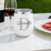 Aangepaste naam Initiaal Monogram Modern Minimalis