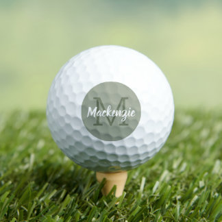 Aangepaste naam Initiaal Sage Green Golfballen