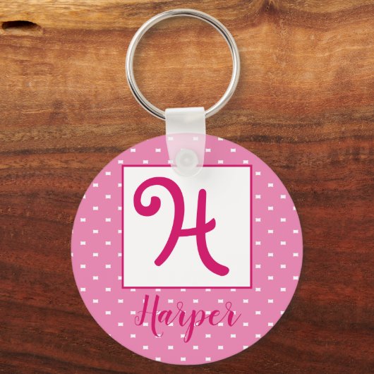 Aangepaste naam/Initiaal sleutelhanger (Voorkant)
