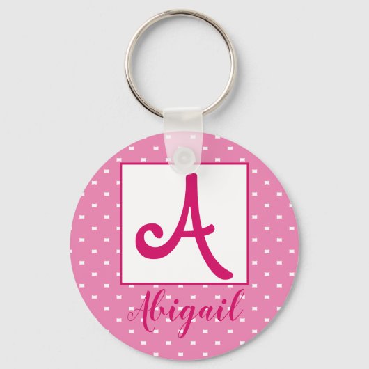 Aangepaste naam/Initiaal sleutelhanger (Voorkant)