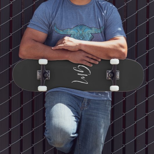 Aangepaste naam Initialen gepersonaliseerd in twee Persoonlijk Skateboard (Buiten 3)