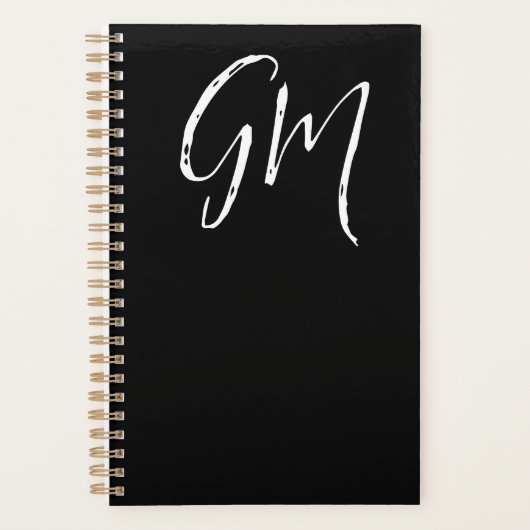 Aangepaste naam Initialen gepersonaliseerd in twee Planner (Voorkant)