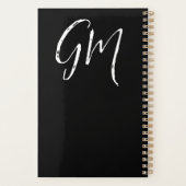 Aangepaste naam Initialen gepersonaliseerd in twee Planner (Achterkant)