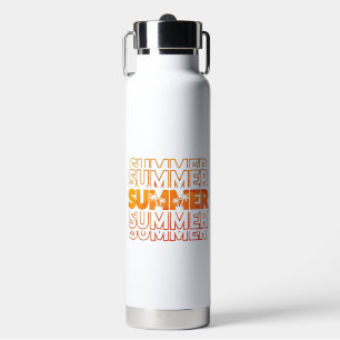 Aangepaste naam & initialen zomer waterfles