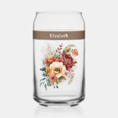 Aangepaste naam introvert eenzaamheid bloemen brui blikvorm glas (Voorkant)