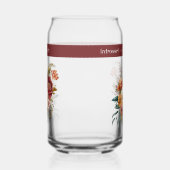 Aangepaste naam introvert eenzaamheid bloemen roze blikvorm glas (Links)