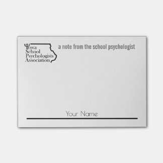 Aangepaste naam Iowa School Psych. Assoc. post-its Post-it® Notes