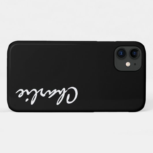 Aangepaste naam iPhone 11 Hoesje (Achterkant (horizontaal))