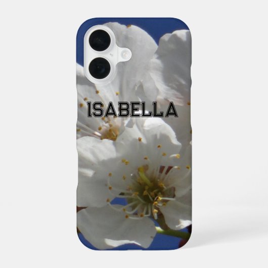 Aangepaste naam iPhone hoes 16 Hoesje (Achterkant)