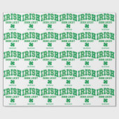 Aangepaste naam Irish Born Lucky Cadeaupapier (Vlak)