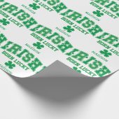 Aangepaste naam Irish Born Lucky Cadeaupapier (Hoek)