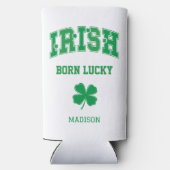 Aangepaste naam Irish Born Lucky Seltzer Blikjeskoeler (Achterkant)