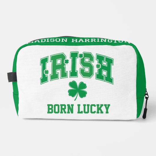 Aangepaste naam Irish Born Lucky Toilettasje (Voorkant)