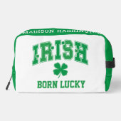 Aangepaste naam Irish Born Lucky Toilettasje (Achterkant)