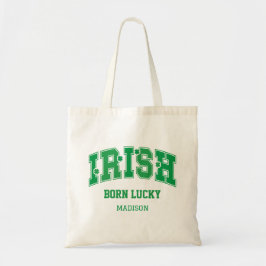 Aangepaste naam Irish Born Lucky Tote Bag