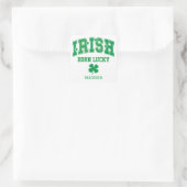Aangepaste naam Irish Born Lucky Vierkante Sticker (Tas)