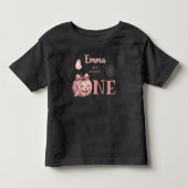 Aangepaste naam is een enge Cute Pinkoween Kinder Shirts (Voorkant)