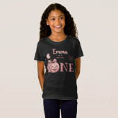 Aangepaste naam is een enge Cute Pinkoween T-shirt (Voorkant volledig)