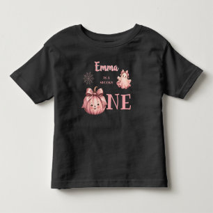 Aangepaste naam is een enge Pinkoween-meisjest-shi Kinder Shirts
