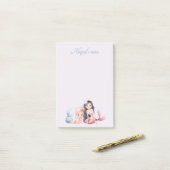 Aangepaste naam is gepersonaliseerd girale Post-it Post-it® Notes (Op bureau)