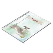 Aangepaste naam Italiaanse Greyhound Pet Dog Notitieboek (Linkerzijde)