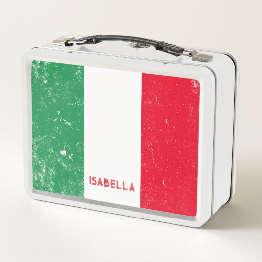 Aangepaste naam Italiaanse vlag met speciale aanda (Achterkant)