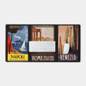 Aangepaste naam Italië Vintage Travel Bureaumat (Keyboard & Muis)