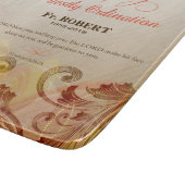 Aangepaste naam & jaar, 60e priesterwijding snijplank (Hoek)