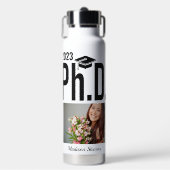 Aangepaste naam, jaar en foto waterfles (Voorkant)