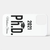 Aangepaste naam, jaar en kleur Ph.D.-telefoongespr Case-Mate iPhone Case (Achterkant (horizontaal))