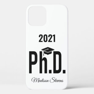 Aangepaste naam, jaar en kleur Ph.D.-telefoongespr Case-Mate iPhone Case