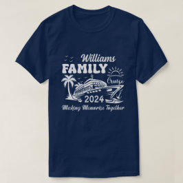 Aangepaste naam Jaar Familie Cruise Groep Matching T-shirt