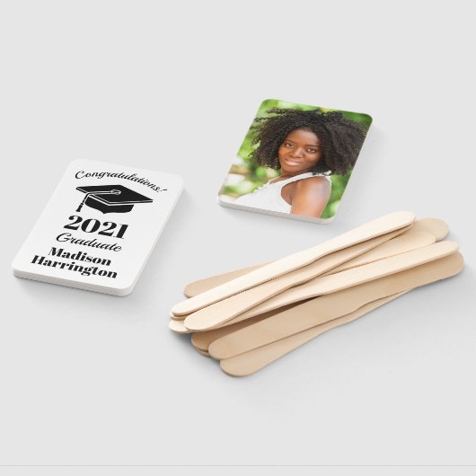 Aangepaste naam, jaar & foto Afstuderen ventilator Handwaaier (Niet-gemonteerd)