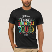 Aangepaste naam Jaar Kerstmis Familie Squad Matchi T-shirt (Voorkant)