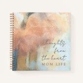 Aangepaste Naam Jaar Mam Leven Waterverf Moedersch Notitieboek (Voorkant)