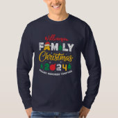 Aangepaste naam Jaar Matching Familie Kerstmis Reu T-shirt (Voorkant)