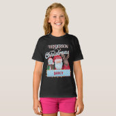 Aangepaste naam Jaar Matching Santa Familie Kerstm T-shirt (Voorkant volledig)