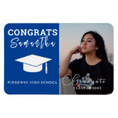 Aangepaste naam, jaar persoonlijke Afstuderen foto Magneet (Horizontaal)