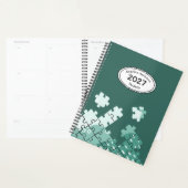 Aangepaste naam jaar puzzelstukken Groene Planner (Display)