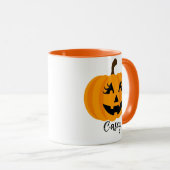 Aangepaste naam Jack O' Lantern Meisjesachtig Mok (Voorkant rechts)