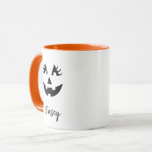 Aangepaste naam Jack O' Lantern Meisjesachtig Mok (Voorkant links)