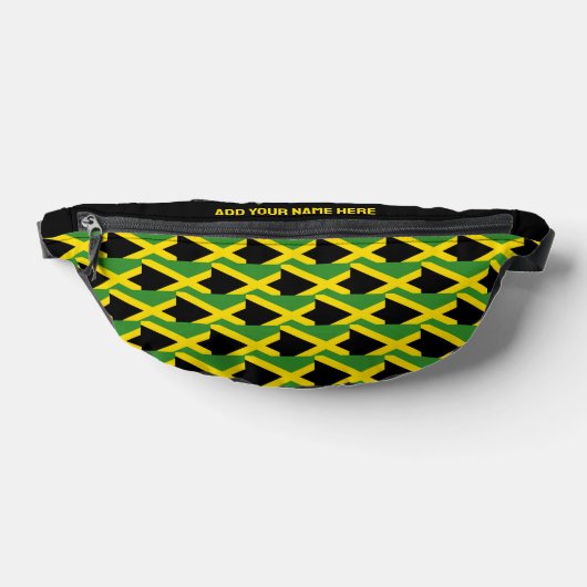 Aangepaste naam JAMAICA VLAG Heuptasje (Liggend)