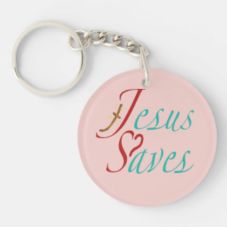 Aangepaste naam Jezus redt Christelijke quote Sleutelhanger