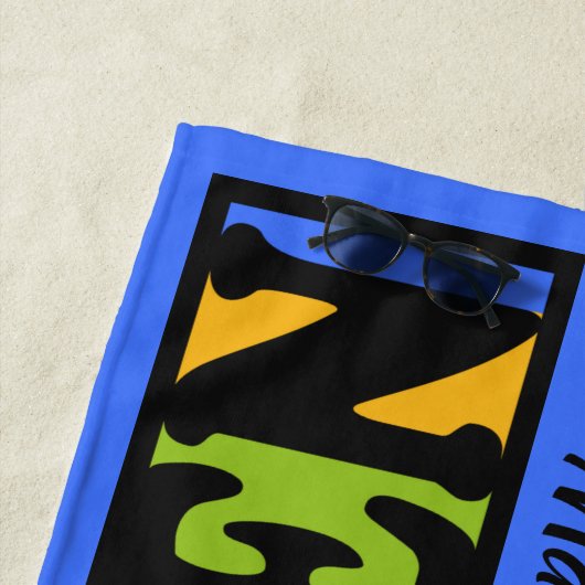 Aangepaste naam JOE BIDEN 2020-badhanddoek Strandlaken (In situ)