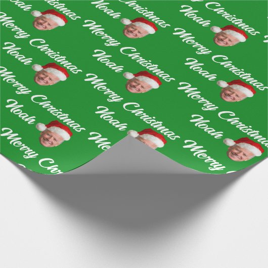 Aangepaste naam Joe Biden Merry Christmas Santa Ha Cadeaupapier (Hoek)