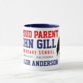 Aangepaste naam John Gill Proud Parent Blue Mok (Midden)