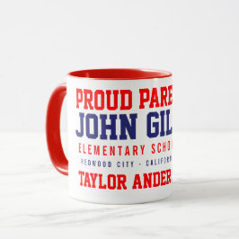 Aangepaste naam John Gill Proud Parent Red Mok