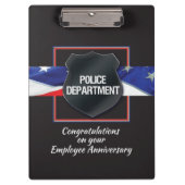 Aangepaste naam, Jubileum politiewerknemer Klembord (Voorkant)